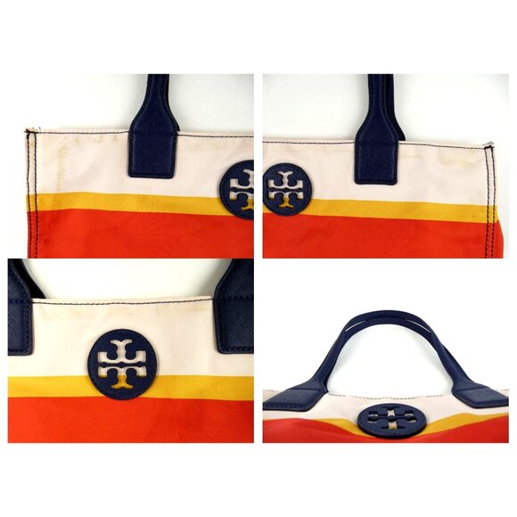 Tory Burch Striped Foldable Nylon Tote - Picture 10 of 13